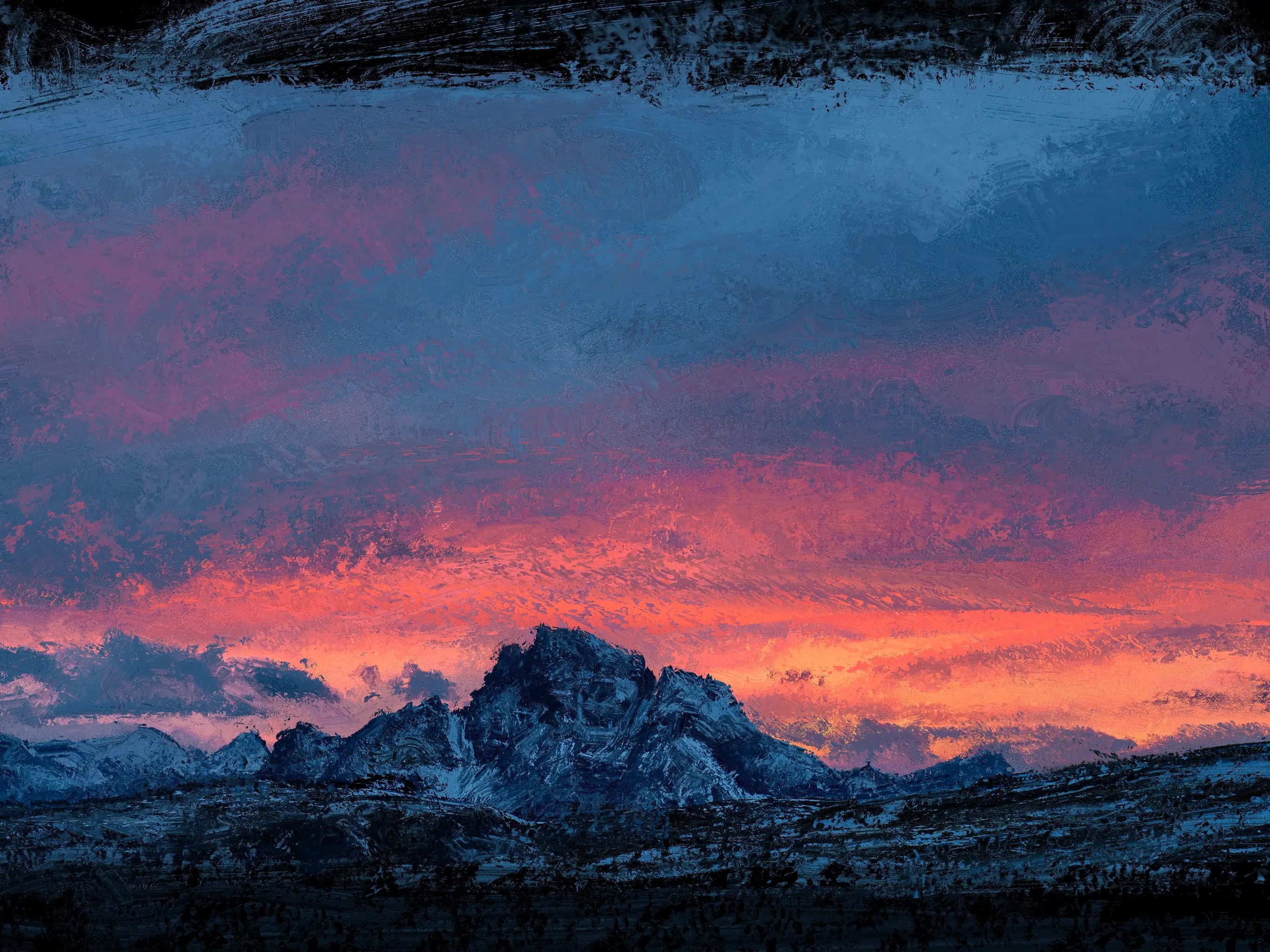 Procreate brushes for oil painting effects: textures, blending, impasto.